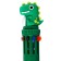 Automatic ballpoint handle 10 color, rod 0.7 mm, "dino", mix