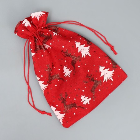 Gift bag "New Year's bag", deer, 16 x 24 cm +/- 1.5 cm, New Year-3