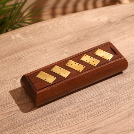 Game table "Domino" 25x7.5x5 cm, tree shisham-1