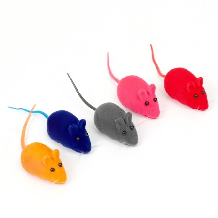 Velvet mouse, 6 cm, 50 pcs, mix of flowers-5