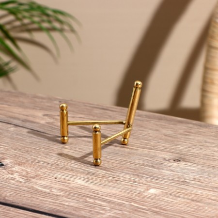 Trio stand "Brass" Brass 7x4x3 cm-5