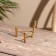 Trio stand "Brass" Brass 7x4x3 cm