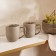 A set of mugs of ceramic SL Home "Molveno", 400 ml, brown color