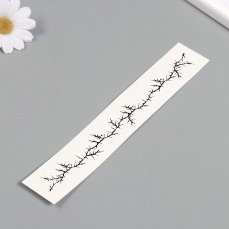Tattoo on the body Black "Bracelet. Spikes" 20x3 cm-1