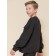 Sweatshirt for boys, height 164 cm, black color