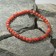 Bracelet ball No. 4 "Variscit", Orange color, 8cm