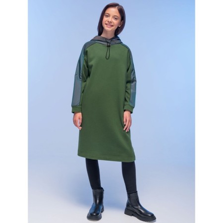 Платье для девочек, рост 98 см, цвет хаки