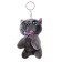 Soft toy "Cat with a butterfly", on a key fob, 10 cm, Mix color