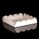 White cookie box, 14 x 10.5 x 2.5 cm