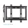 Kromax Ideal-5 bracket, fixed, 15-47 ", up to 35 kg, 20 mm from the wall, black