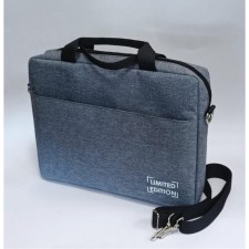 Document bag (oxford) gray with black sling