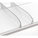 Plastic separator 60 mm high without a limiter, l = 185-385 mm, transparent