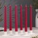 Candle Antique aromatic "cherry", 2.3x 24.5 cm, 5 hours, 55 g, burgundy