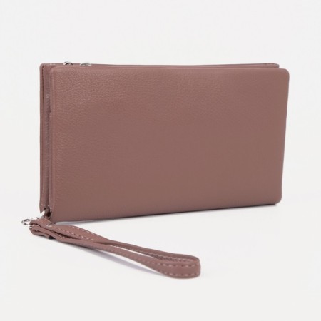 Women's wallet on magnets, pink color