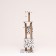 House for cats with a claw, with a site and shelf, 65 x 51 x 173 cm, Dalmatian