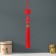 Plastic suspension, textile "Elder" red 2.2x4.5x33 cm