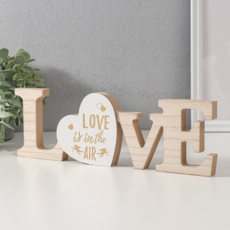 Souvenir tree "The inscription - Love is in the air" 1.8x29.6x9.7 cm-2