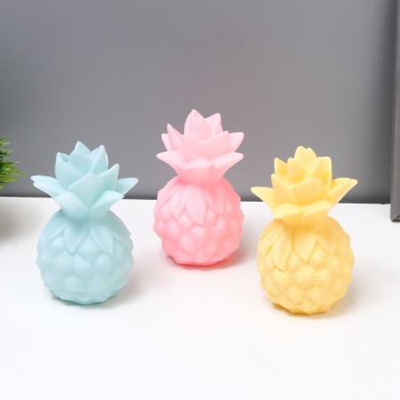 Night Plastic "Pineapple" MIX LEDH1 8x8x13 cm Risalux