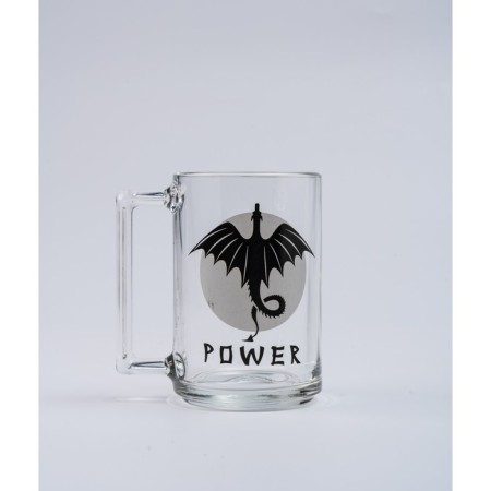 Dragon mug, glass, 320 ml, MIX drawing