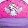 School textile backpack with pocket "Unicorn", a reflector. Elements, 27x23 x 10 cm