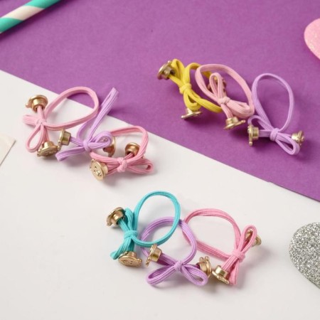 Hair gum "Magic" (set of 3 pcs) bears, 2.5 cm, mix-1