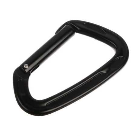 Carabiner with a latch, 10x6 cm, 22 kn, black-1