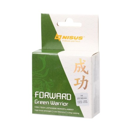 Nisus Forward Warrior fishing line, diameter 0.165 mm, test 2.45 kg, 100 m, green-1