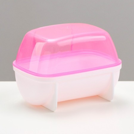 A toilet for rodents "Pijon", 10.2 x 7.2 x 7.2 cm, pink-2
