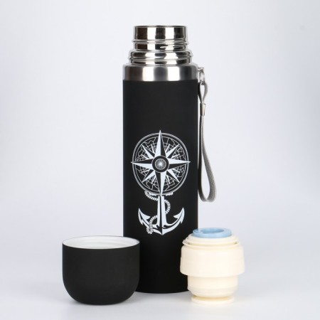 Thermos, 500 ml, the sleeve "Master K.", with a circle, retains heat 10 hours, 6.5 x 24 cm-1
