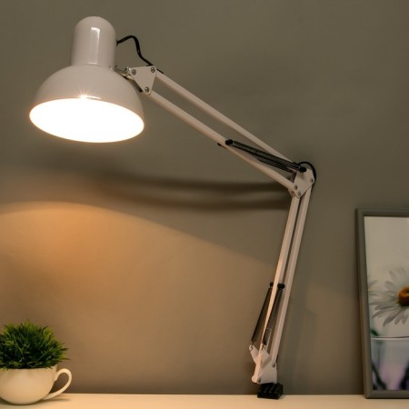 The table lamp on the clamp E27 60W cord is 1.5m.-2
