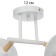 Rinas chandelier 2he27 40w is white 42x24x32 cm