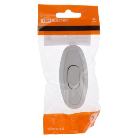 Switch to the cord TDM, 6 A, 250 V, white-1