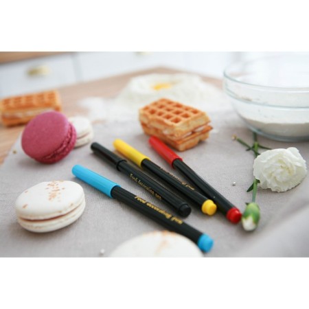A set of markers for decorating desserts, 17 cm, 4 pcs, multi -colored-8