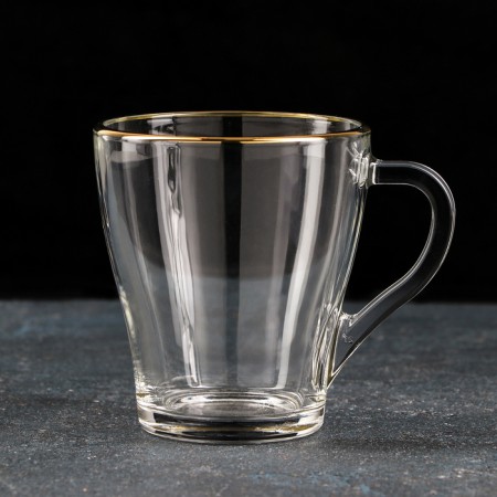 Glass Glass "Gold", 250 ml, gold laying