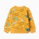 A set for a boy (sweatshirt, trousers), mustard color, height 104 cm