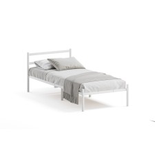 Bed a collapsible metal metallic metallic 900x2000, white