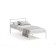 Bed a collapsible metal metallic metallic 900x2000, white