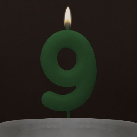 Свеча для торта, цифра «9» , светится в темноте, 4 х 10 см.-6