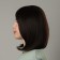 Artificial wig, with a bang, imitation of the skin, 30 cm, brown