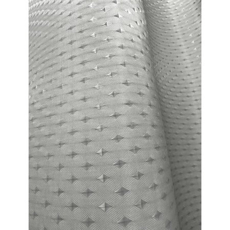 Bath curtains with Joy Home rings "Jacquard Stars", 180x200 cm, gray-1