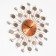 Watching clock, series: openwork, "Palek", smooth move, D-40 cm, dial 13 cm