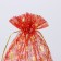 Gift bag “Happy New Year”, organza, red, 20 x 30 cm, new year