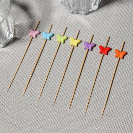 Skewers "Butterfly Much Day", 12 cm, set 25 pcs-1