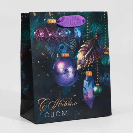 Laminated vertical packet “Feren by lights”, 12 x 15 x 5.5 cm, New Year