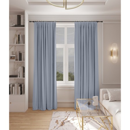 Preston curtain, size 180x260 cm, steel color