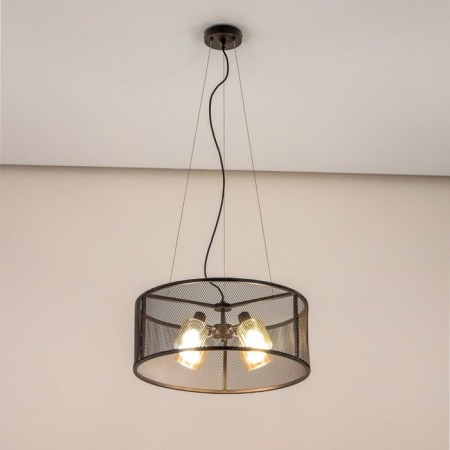 Suspended Citilux “Robin” CL535245, 50x50x120 cm, 4x60W, E14, brown color-2