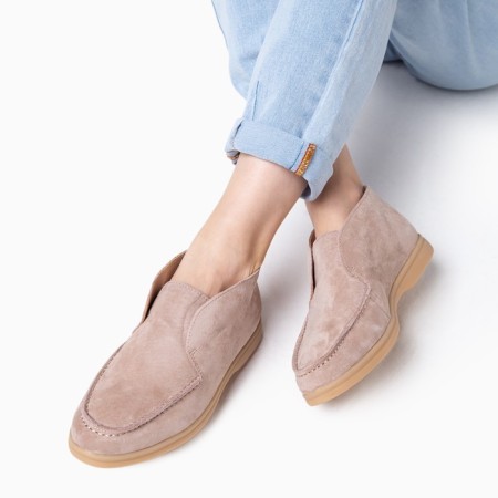 Mokasins female color, light beige, size 37