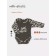 Body baby with a long sleeve Rant Milk-Aholic, height 62 cm, graphite color