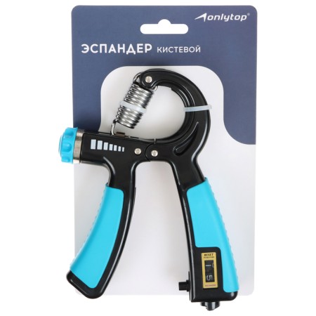 Эспандер кистевой ONLYTOP, со счётчиком, 20 кг, цвета МИКС-2