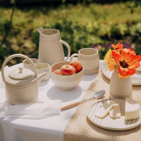 Kapetor Keramic teapot Sl Home "Raisia", 1 l, 18 × 13 × 20.5 cm, beige color-6